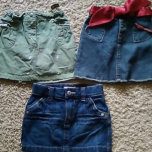 3 skirts 3T Gymboree Gap Old Navy
